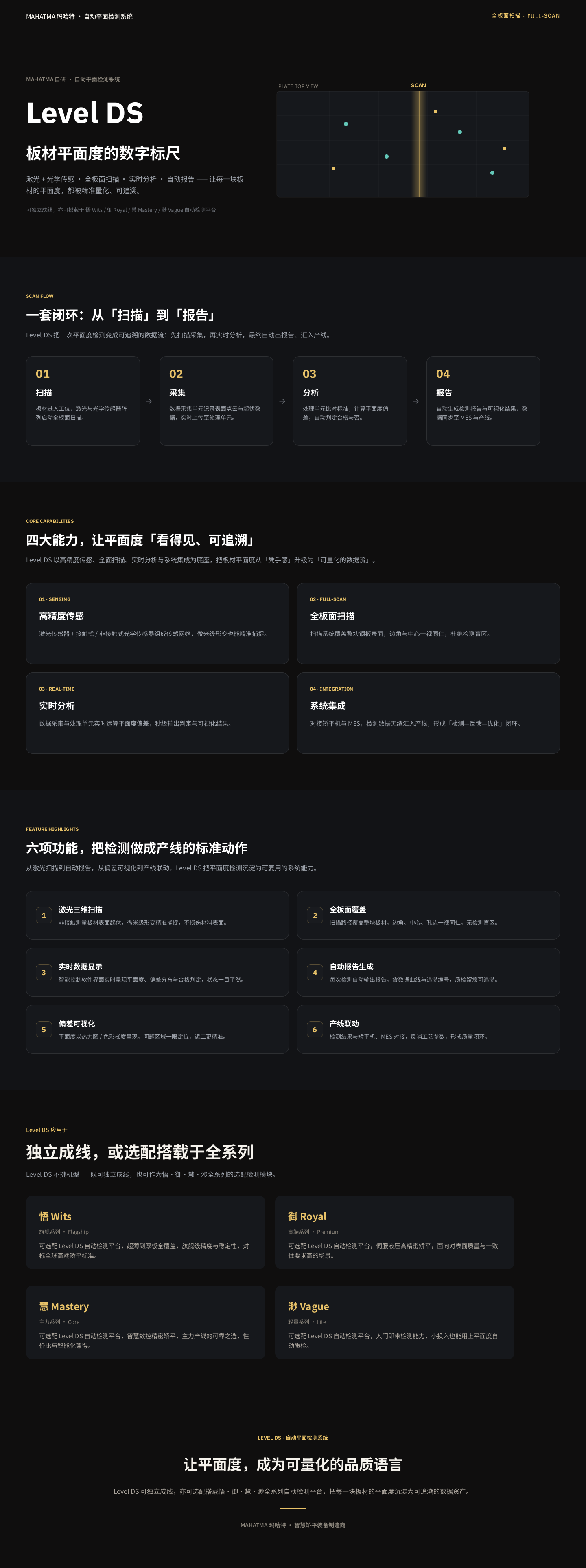 Level DS 自动平面检测系统 